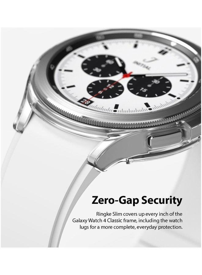 رينجك مجموعة أغطية حماية متينة مضادة للخدش بحافة كاملة من قطعتين لهاتف سامسونج جالاكسي 4 كلاسيك مقاس 46 مم شفاف/ أسود - Image 5