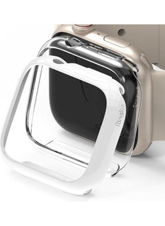 Ringke 2 Piece Premium PC Anti-Scratch Full Edge Rugged Slim Case for Apple Watch Series 7 41mm Clear/White  - Image 1