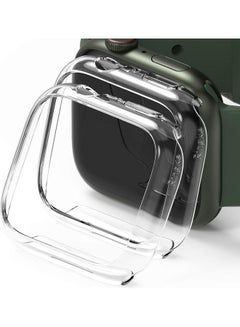 Ringke 2 Piece Premium PC Anti-Scratch Full Edge Rugged Slim Case for Apple Watch Series 7 45mm Clear  - Image 1