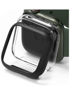 Ringke 2 Piece Premium PC Anti-Scratch Full Edge Rugged Slim Case for Apple Watch Series 7 45mm Clear/Matte Black  - Image 1