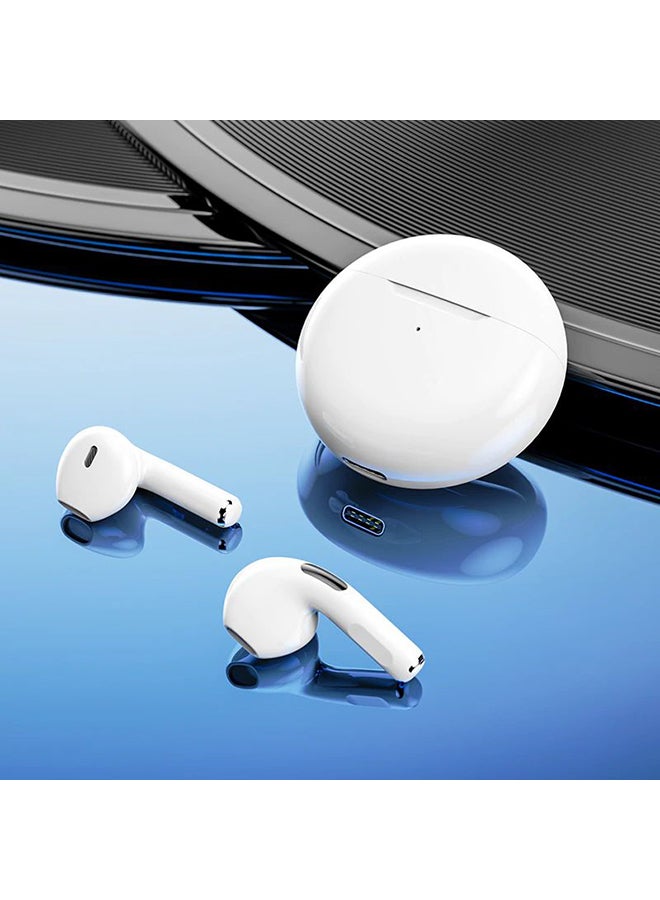 MARGOUN Pair of Wireless Bluetooth Earphones With Charging Case White - Image 2