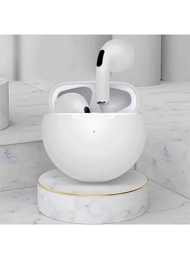 MARGOUN Pair of Wireless Bluetooth Earphones With Charging Case White - Image 5