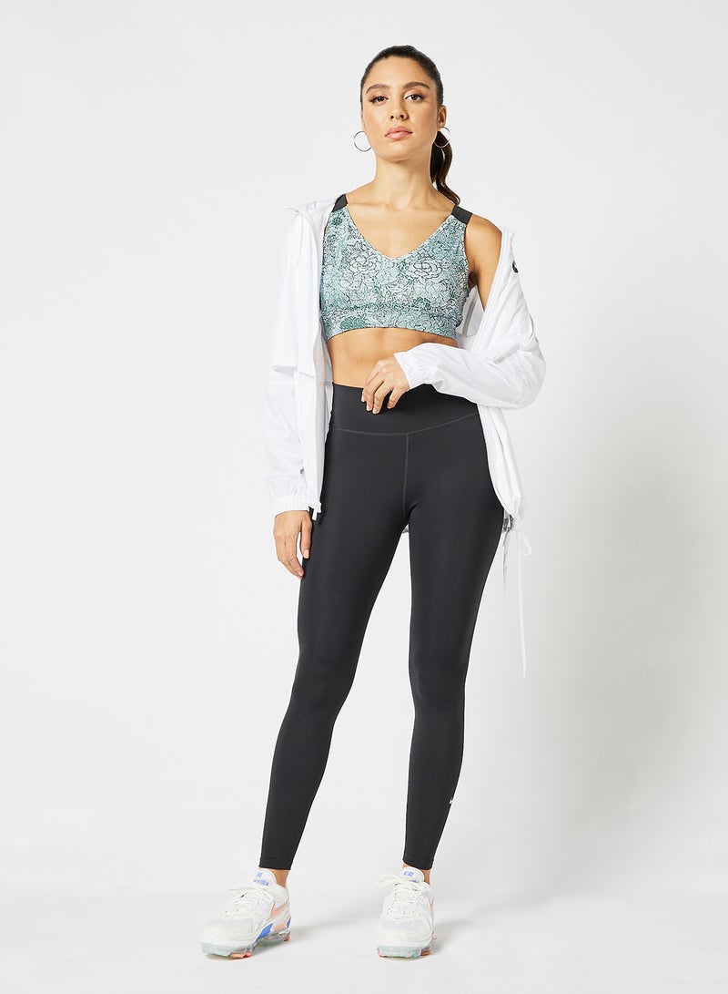 Athletiq All Over Printed Sports Bra Green/White  - Image 3