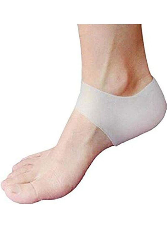 Generic Silicone Gel Heel Protector Gel Heel Sock Cover Cushion Moisturizing Heel Sleeve Cracked Dry Foot Skin Care Protection Tool 