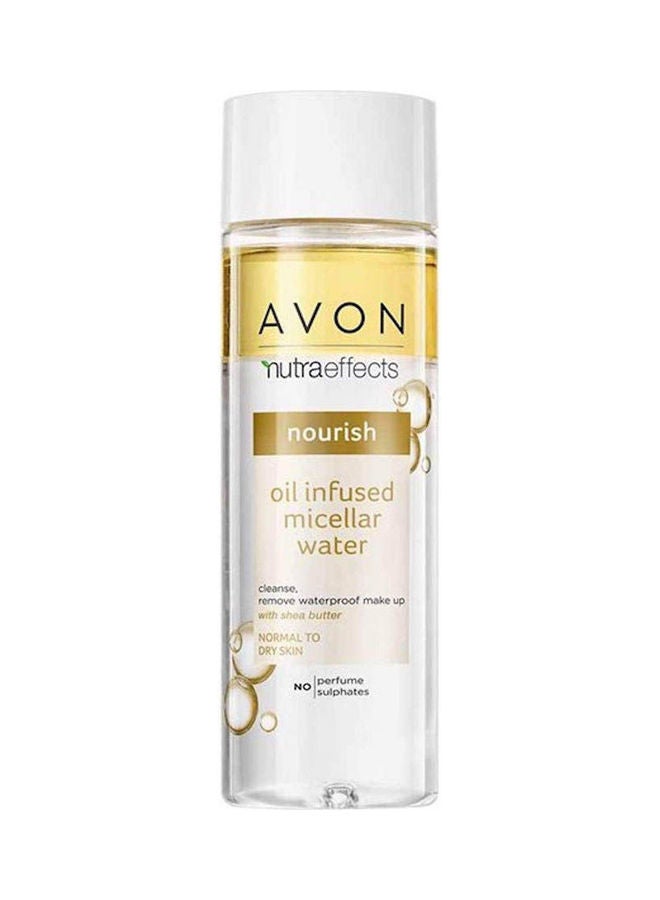 AVON Nutra Effects Nourish Oil Infused Micellar Water With Shea Butter For Normal To Dry Skin Multicolour 200ml 