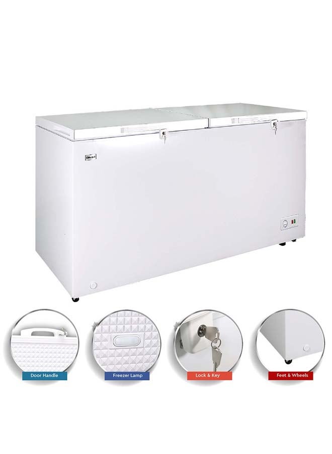 نوبل مجمد ذو بابين 519 L 220 W NCF556 أبيض  - Image 2
