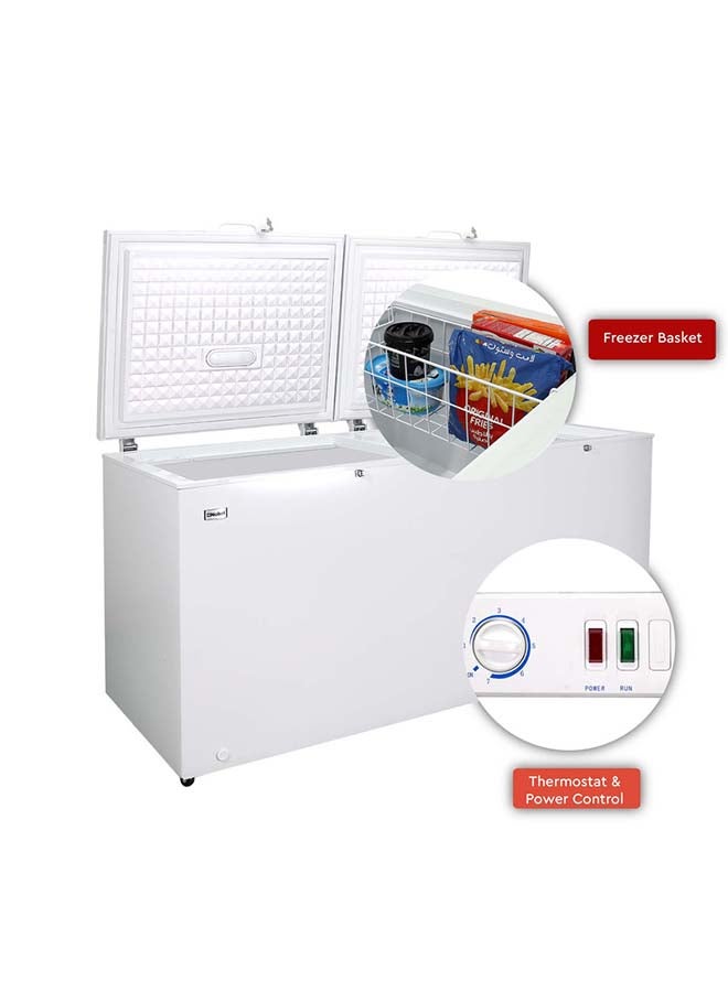 نوبل مجمد ذو بابين 519 L 220 W NCF556 أبيض  - Image 3