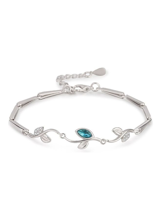 Perfii Rhodium Plated Cubic Ziron Stylish Bracelet - Image 1