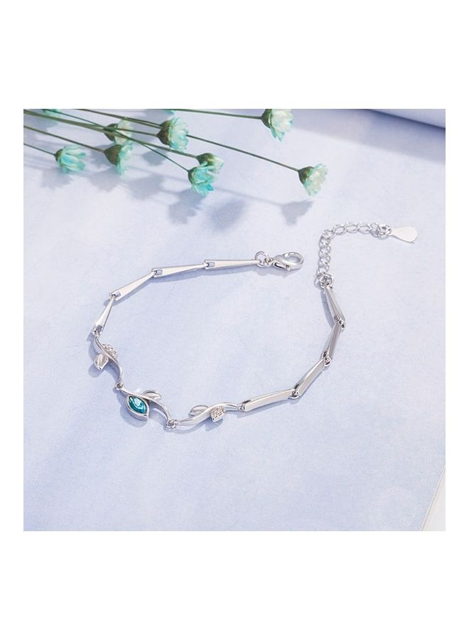 Perfii Rhodium Plated Cubic Ziron Stylish Bracelet - Image 3