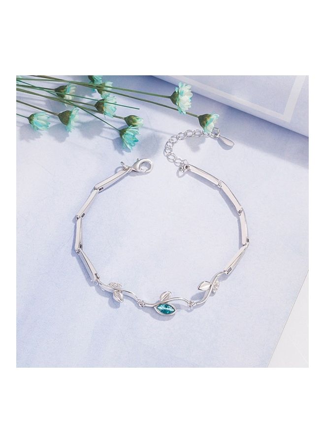 Perfii Rhodium Plated Cubic Ziron Stylish Bracelet - Image 2