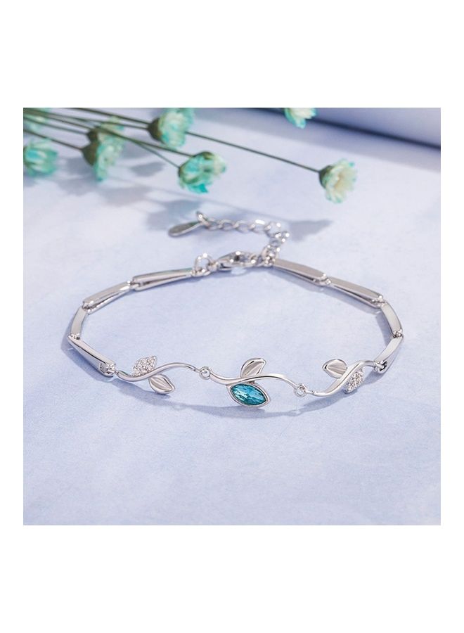 Perfii Rhodium Plated Cubic Ziron Stylish Bracelet - Image 5