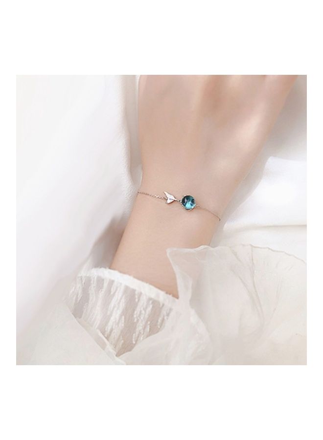 Perfii Rhodium Plated Cubic Ziron Stylish Bracelet - Image 3