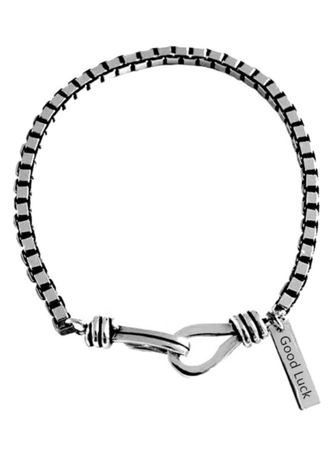 Perfii Rhodium Plated Cubic Ziron Stylish Bracelet - Image 1