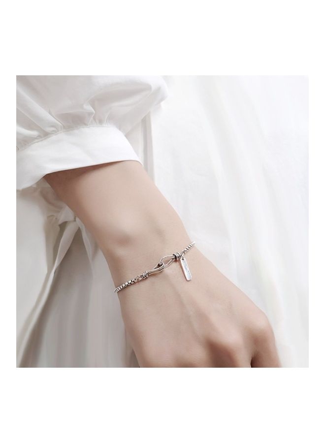 Perfii Rhodium Plated Cubic Ziron Stylish Bracelet - Image 3