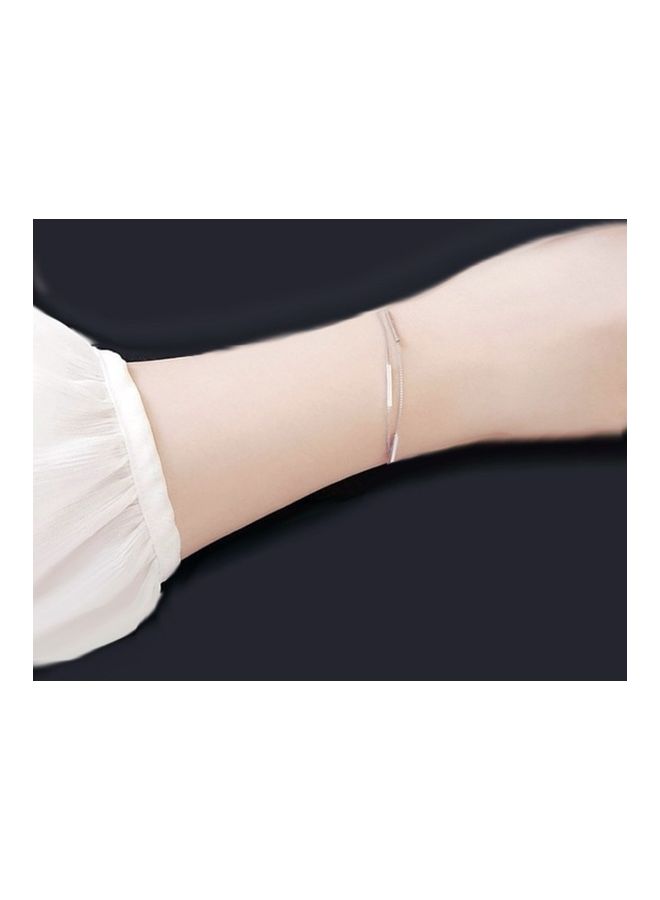 Perfii Rhodium Plated Cubic Ziron Stylish Bracelet - Image 3