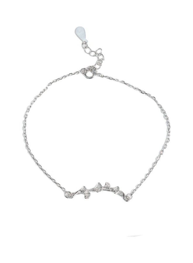 Perfii Rhodium Plated Cubic Ziron Stylish Bracelet - Image 1