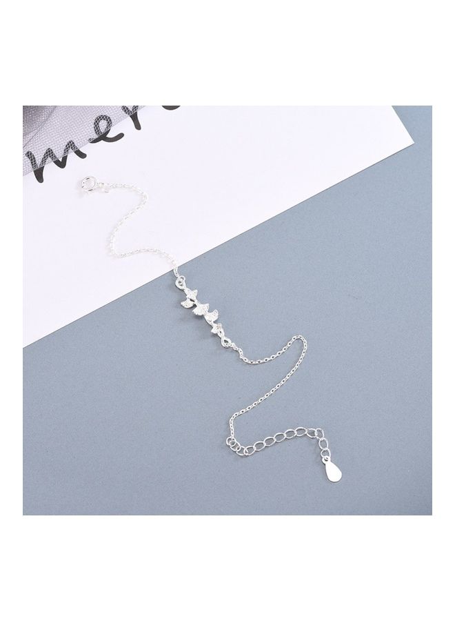 Perfii Rhodium Plated Cubic Ziron Stylish Bracelet - Image 2