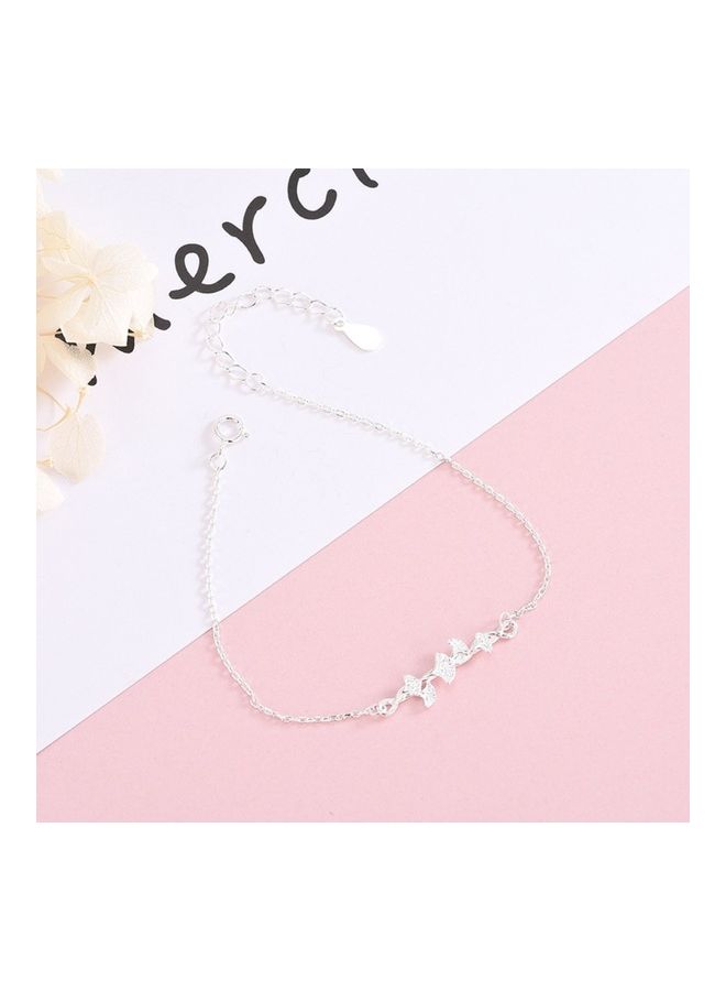 Perfii Rhodium Plated Cubic Ziron Stylish Bracelet - Image 5