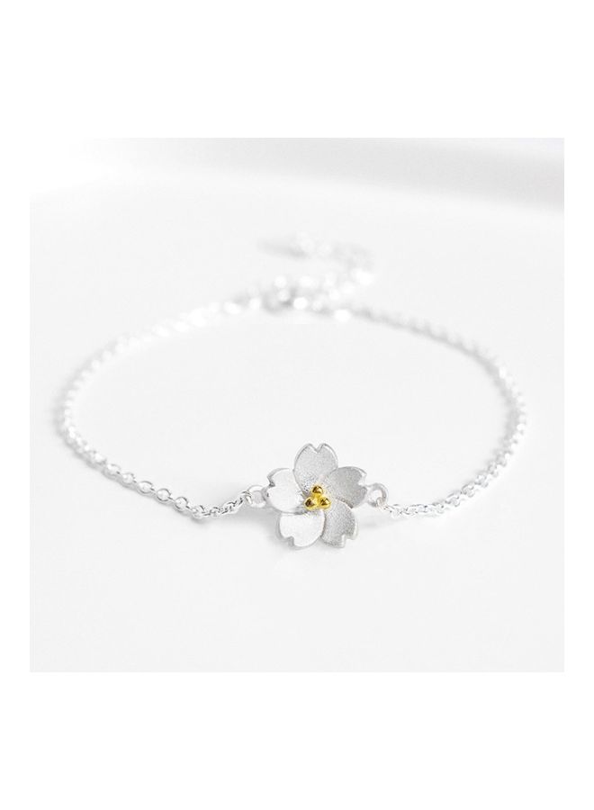 Perfii Rhodium Plated Cubic Ziron Stylish Bracelet - Image 5