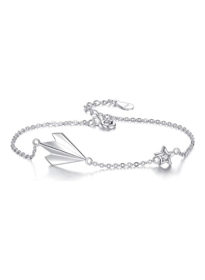 Perfii Rhodium Plated Cubic Ziron Stylish Bracelet - Image 1