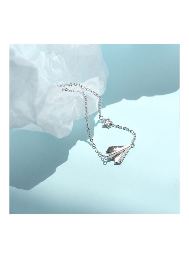 Perfii Rhodium Plated Cubic Ziron Stylish Bracelet - Image 4