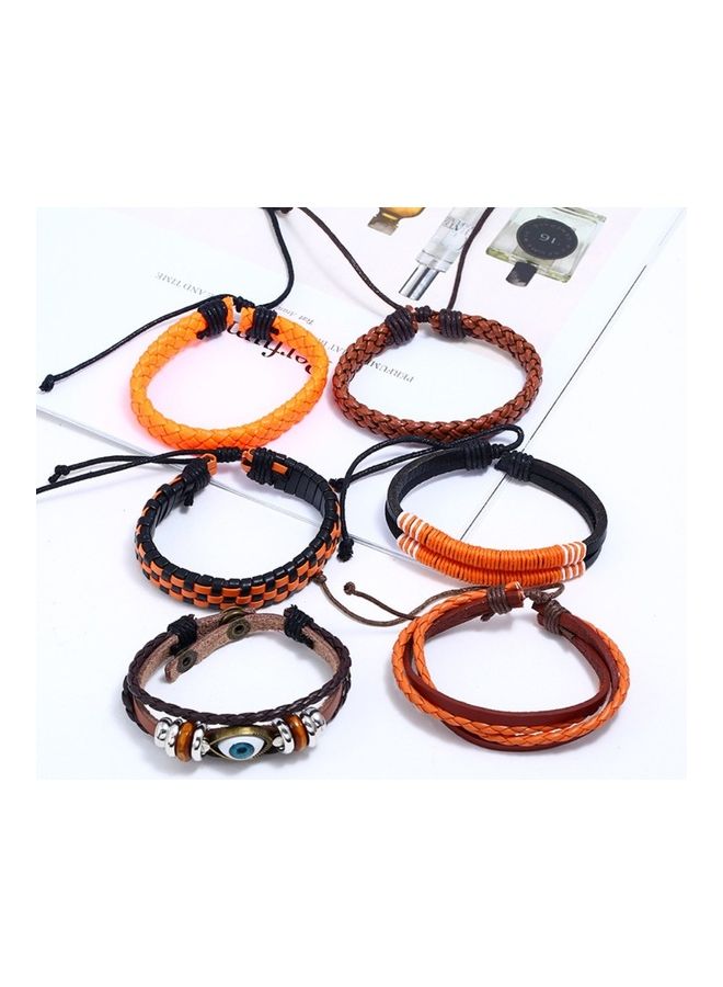 Perfii Genuine Leather Stylish Punk Casual Bracelet - Image 3
