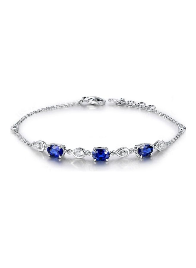 بيرفيي Rhodium Plated Cubic Ziron Stylish Bracelet  - Image 1