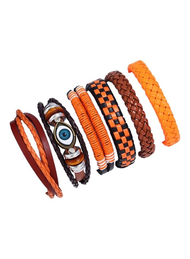 Perfii Genuine Leather Stylish Punk Casual Bracelet - Image 1