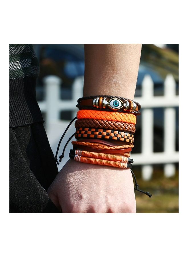Perfii Genuine Leather Stylish Punk Casual Bracelet - Image 2