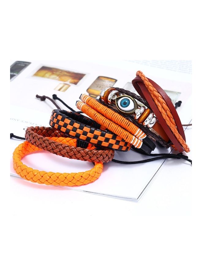 Perfii Genuine Leather Stylish Punk Casual Bracelet - Image 4