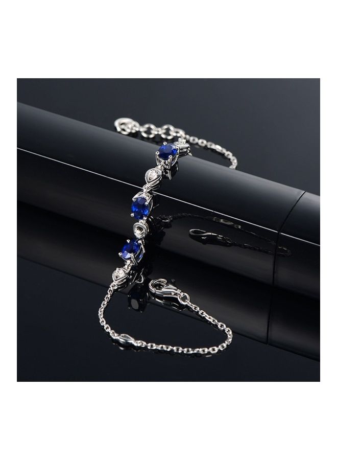 بيرفيي Rhodium Plated Cubic Ziron Stylish Bracelet  - Image 4