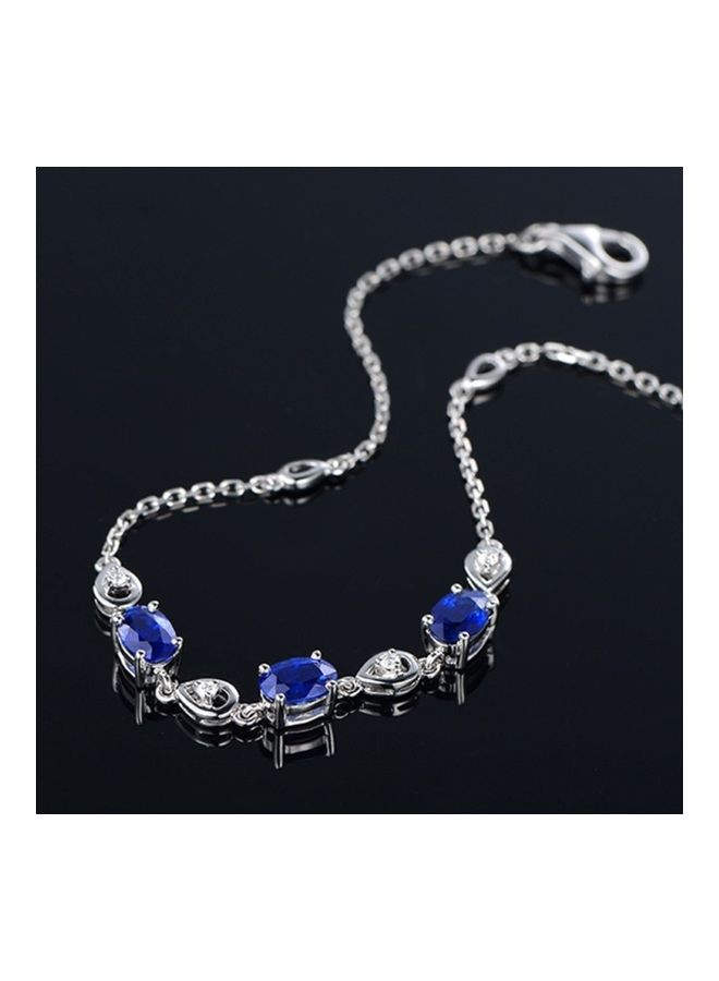 بيرفيي Rhodium Plated Cubic Ziron Stylish Bracelet  - Image 5