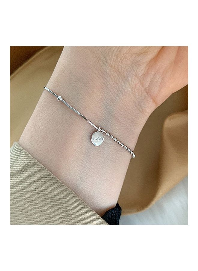 Perfii Rhodium Plated Cubic Ziron Stylish Bracelet - Image 4