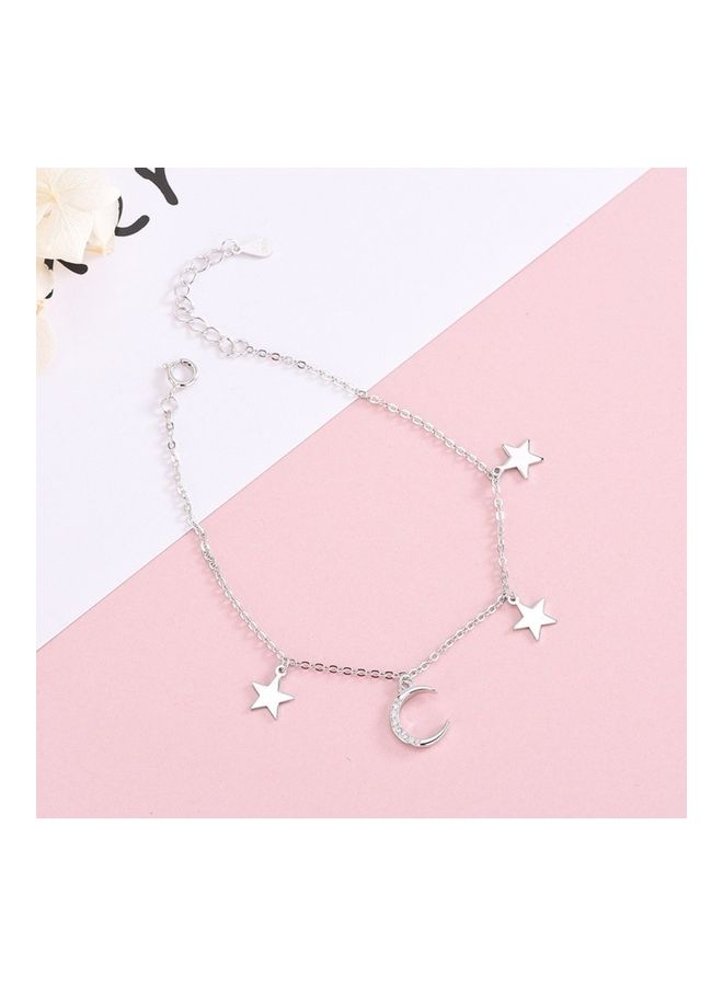 Perfii Rhodium Plated Cubic Ziron Stylish Bracelet - Image 2