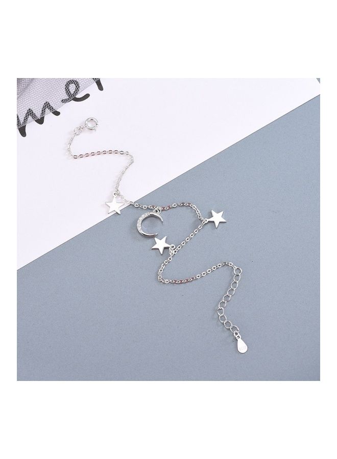 Perfii Rhodium Plated Cubic Ziron Stylish Bracelet - Image 3