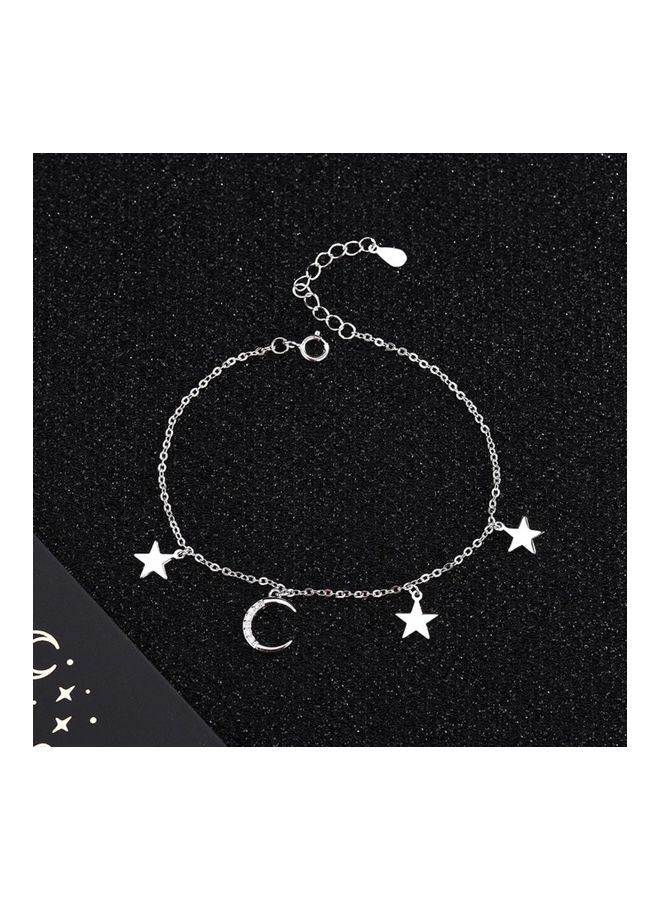 Perfii Rhodium Plated Cubic Ziron Stylish Bracelet - Image 4