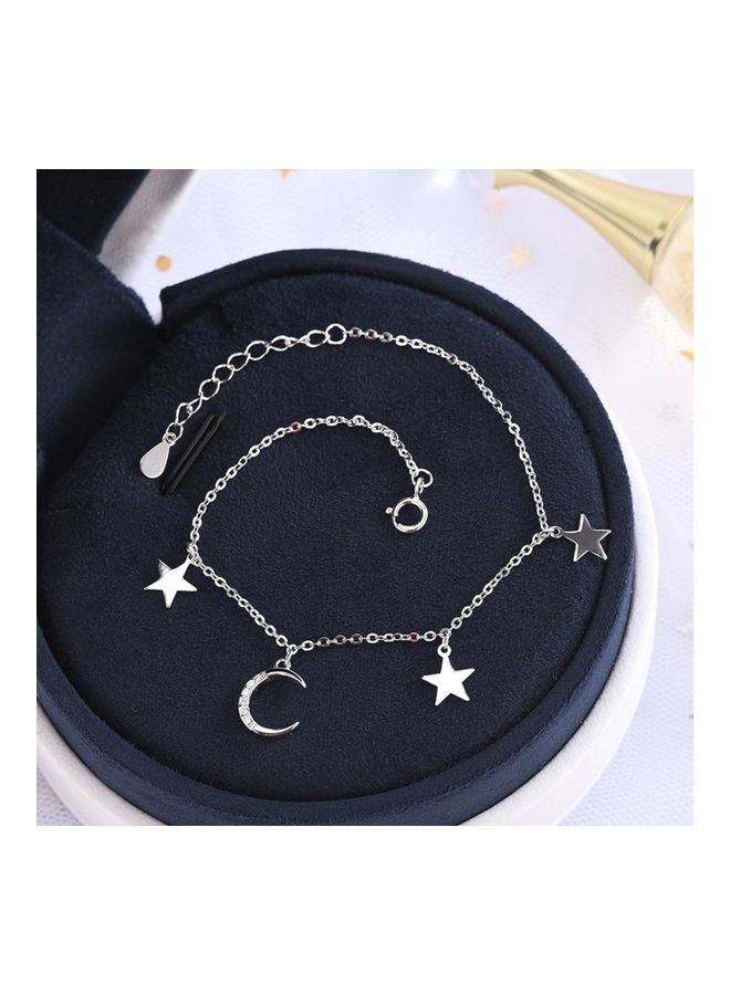 Perfii Rhodium Plated Cubic Ziron Stylish Bracelet - Image 5