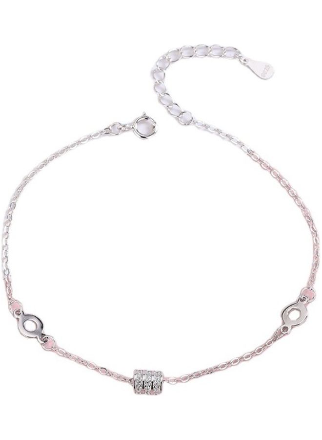 Perfii Rhodium Plated Cubic Ziron Stylish Bracelet - Image 1