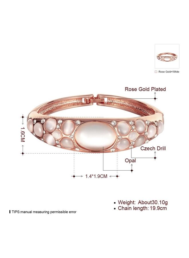 Perfii Rhodium Plated Cubic Ziron Stylish Bracelet - Image 2