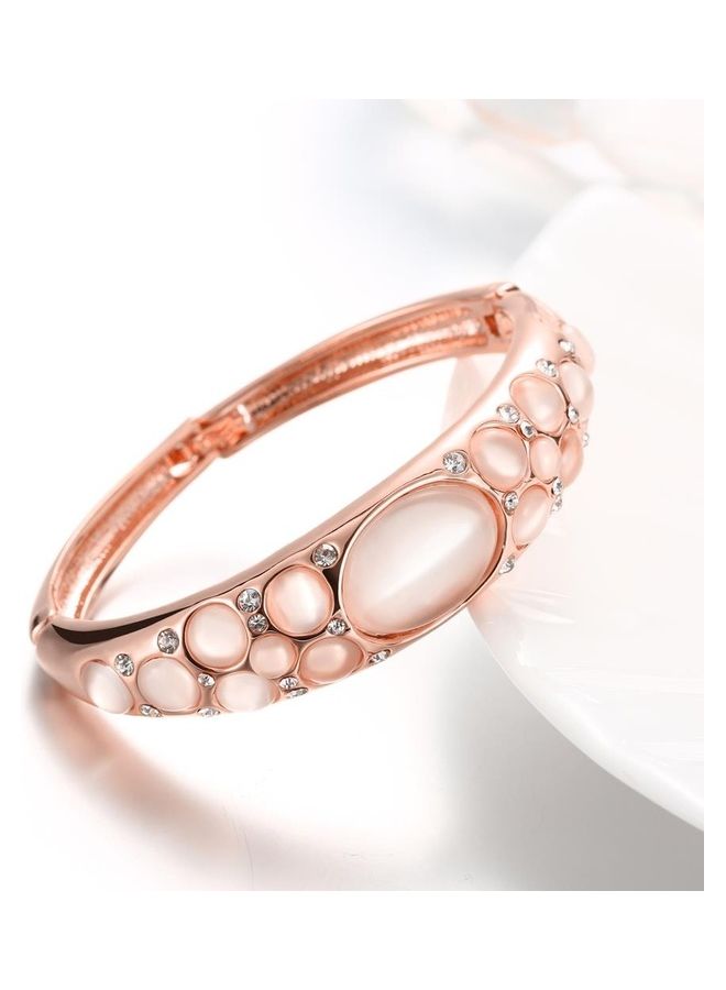 Perfii Rhodium Plated Cubic Ziron Stylish Bracelet - Image 4