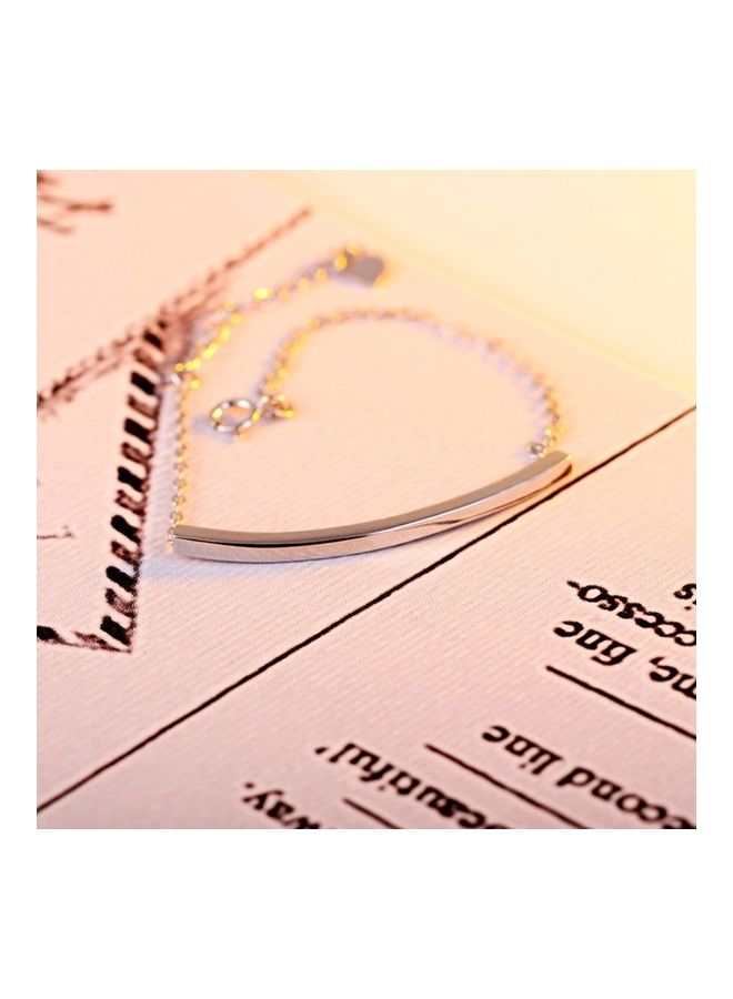 Perfii Rhodium Plated Cubic Ziron Stylish Bracelet - Image 4