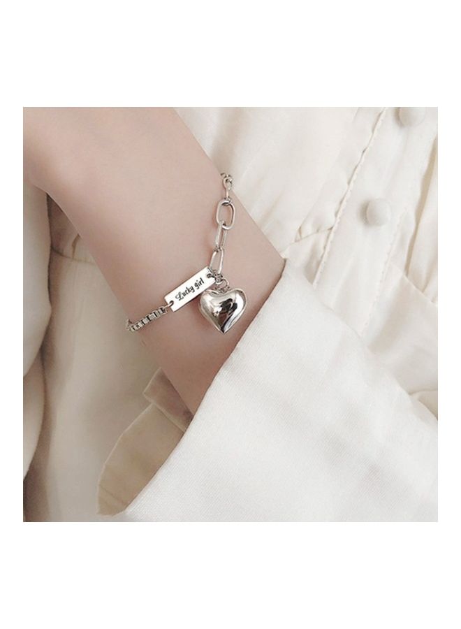 Perfii Rhodium Plated Cubic Ziron Stylish Bracelet - Image 3