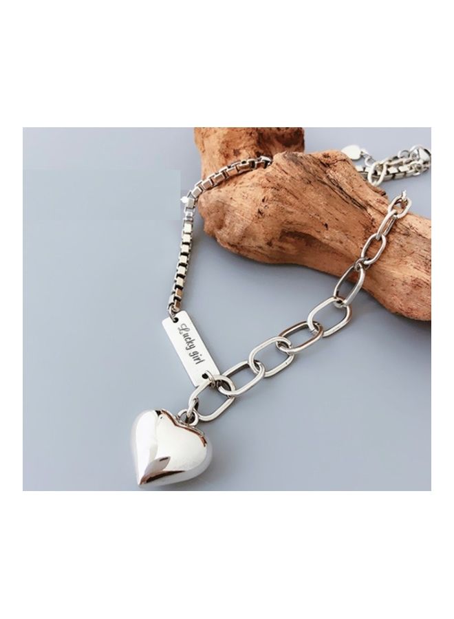 Perfii Rhodium Plated Cubic Ziron Stylish Bracelet - Image 4