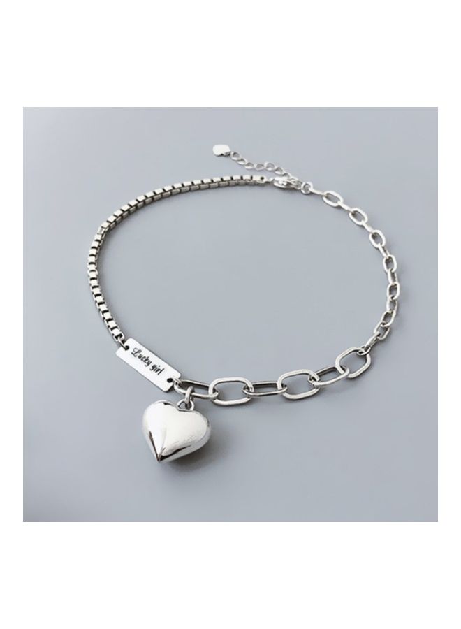 Perfii Rhodium Plated Cubic Ziron Stylish Bracelet - Image 5