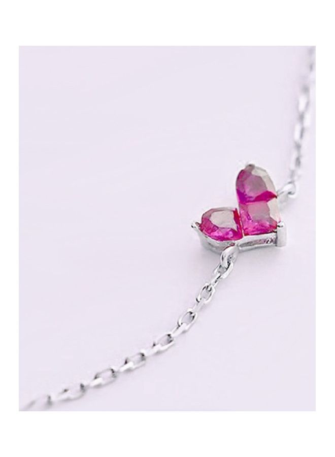 Perfii Rhodium Plated Cubic Ziron Stylish Bracelet - Image 4