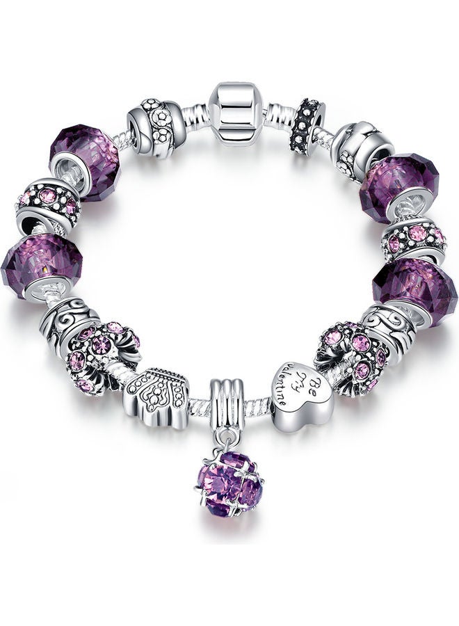 بيرفيي سوار أنيق من الزرون المكعب المطلي بالروديوم - Image 1