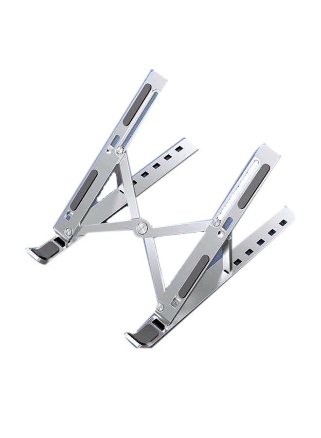 Portable Aluminium Alloy Laptop Stand Silver  - Image 1