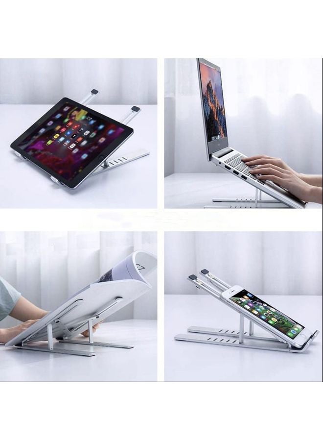 Portable Aluminium Alloy Laptop Stand Black  - Image 4