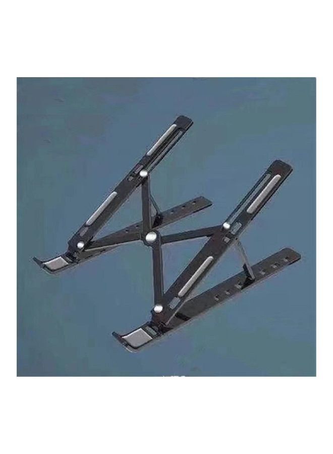 Portable Aluminium Alloy Laptop Stand Black  - Image 2