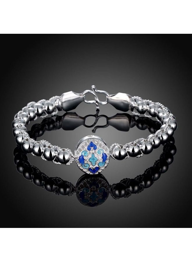 Perfii Rhodium Plated Cubic Ziron Stylish Bracelet - Image 2